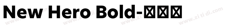New Hero Bold字体转换